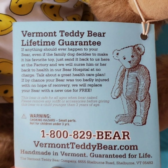 Authentic Vermont Teddy Bear - Picture 6 of 10